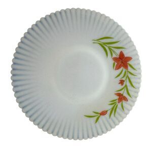 Vintage MacBeth Evans Petalware Monax Salver Platter Cake Plate Florette Pattern